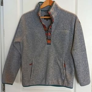 Fleece 1/4 button down pullover
